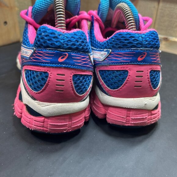 Asics Gel Flux 2 Womens Size 8 Blue & Pink Running Shoes T568N - Picture 4 of 12